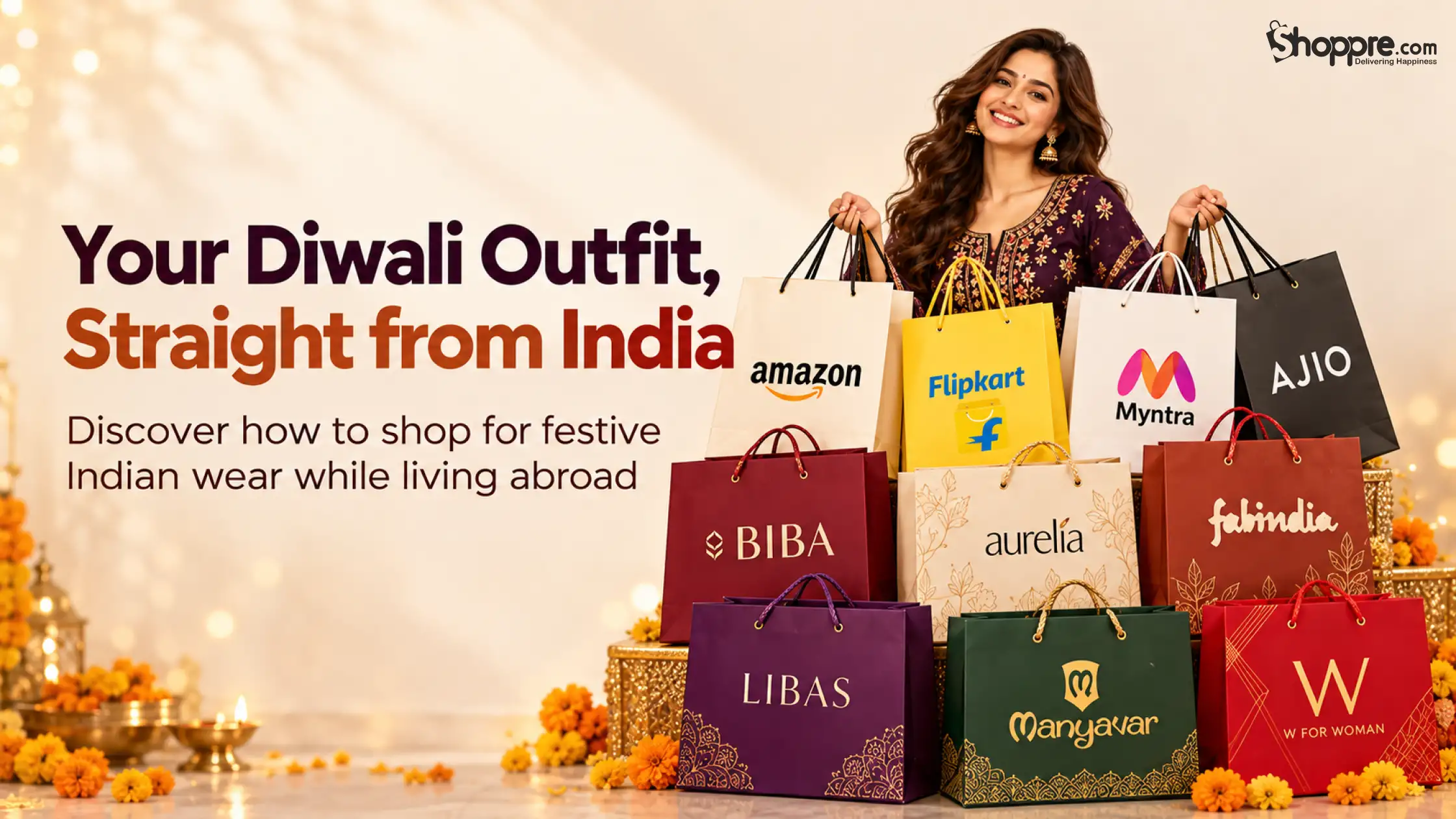 Buy Diwali Clothes from India to the USA, UK & Canada